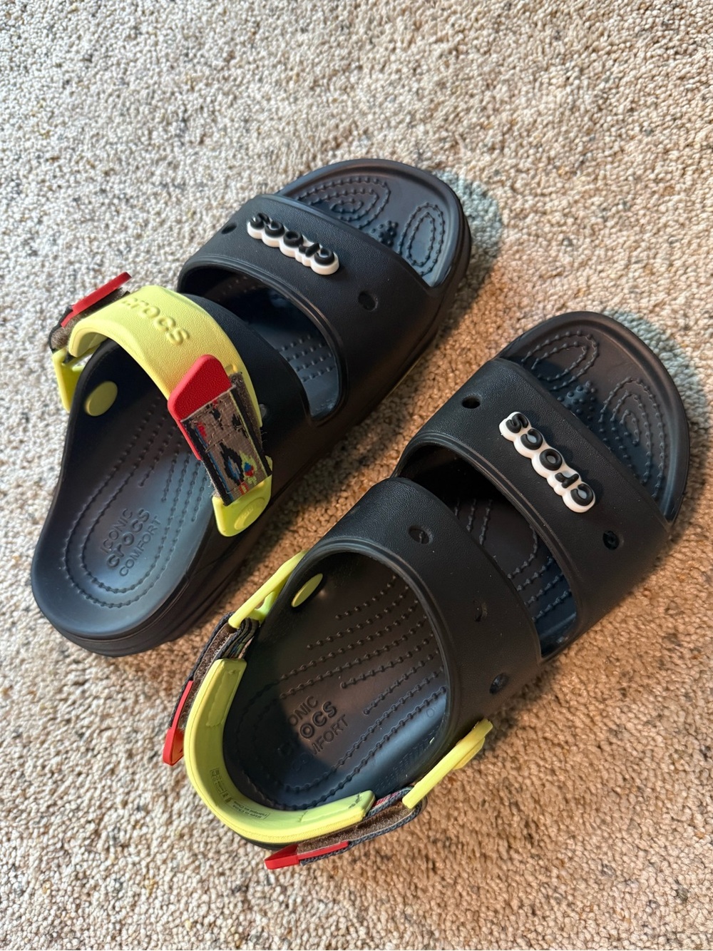 Croc slip-on sandals